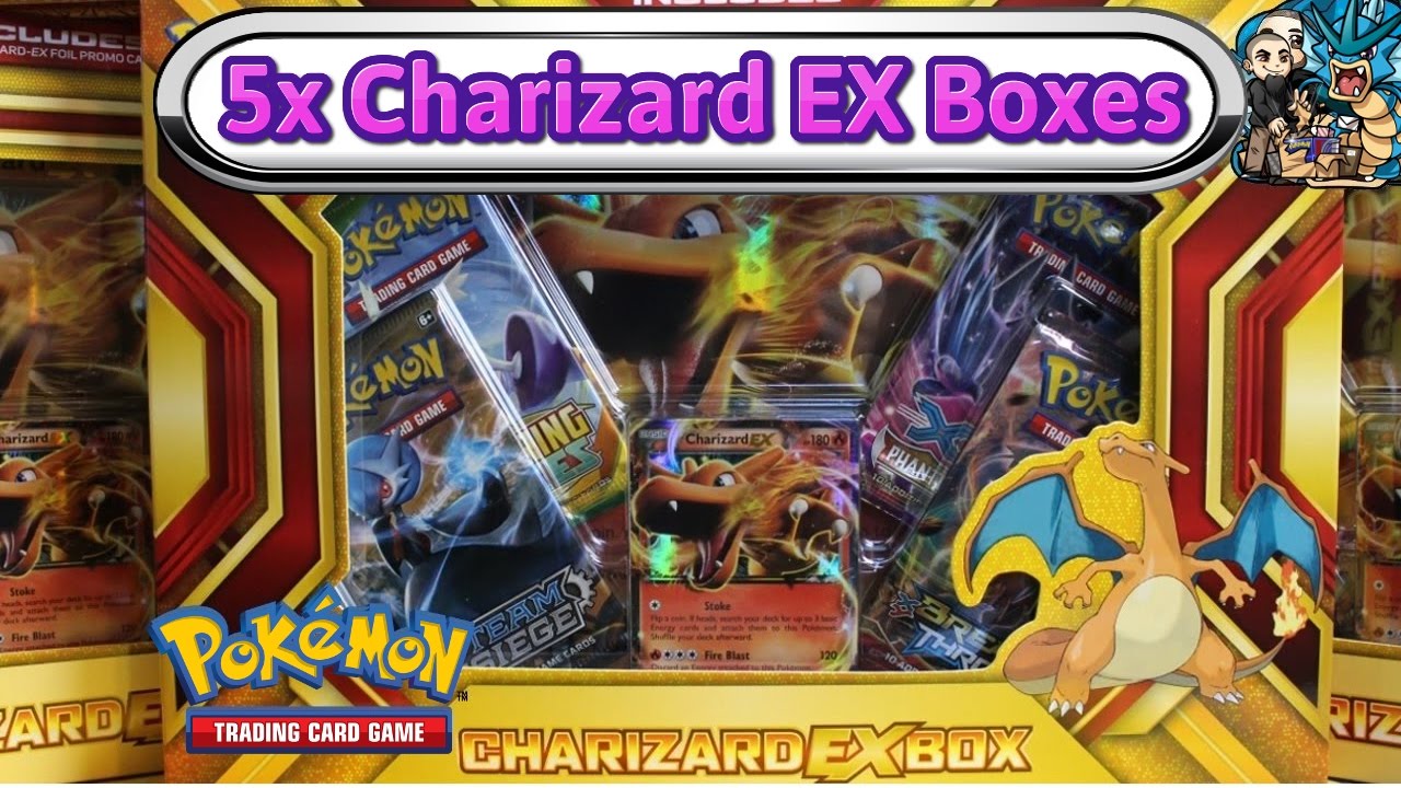 Opening 5x Charizard Ex Boxes Fire Blast Pokemon Tcg Unboxing
