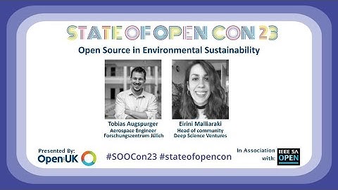 Open Source in Environmental Sustainability | SOOCon23 Government & Law