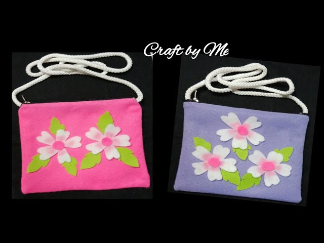 Cara Membuat Tas Dari Kain Flanel Tanpa Jahit How To Make Felt Bag Youtube