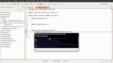 Java Bukkit Plugin Tutorial: Flat Terrain Generator - Intro / Set-up [part 01]