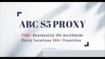 70M+ Residential IPs worldwide, Proxy locations 190+ Countries #socks5 #proxy #abcproxy