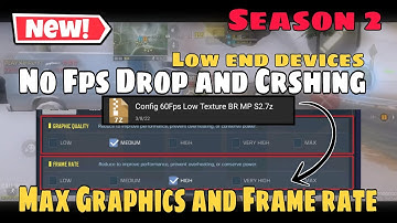 *NEW* Graphics Quality And Frame Rate In Codm Season 2 | Update For Low End Devices