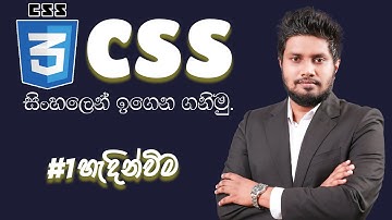 CSS Introduction | CSS in Sinhala - Lesson 1 | Tech Side