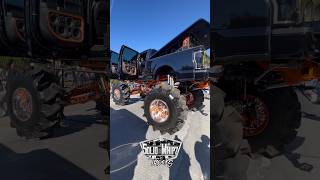 Lifted F250 on 26x22” Ruthless Forged wheels at SEMA