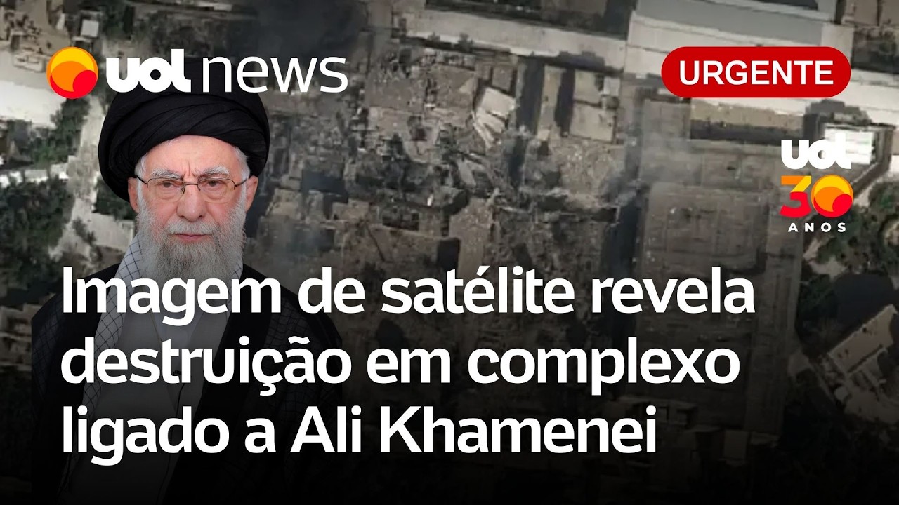 Imagem de satélite mostra destruição em complexo ligado a líder supremo do Irã