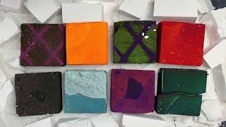 8 Beautifully Dyed Soft Chalk Blocks | ASMR screenshot 5