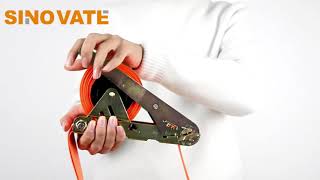 How to fasten and release a 2” retractable ratchet tie down Sinovate QL0604