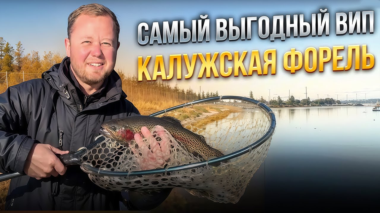 #22 ПРОСТО ОПУСТИЛ БЛЕСНУ НА ДНО. КЛЕВ КАК ИЗ ПУЛЕМЕТА. ЛОВИМ ФОРЕЛЬ В КАЛУЖСКОЙ ОБЛАСТИ НА ПЛАТНИКЕ