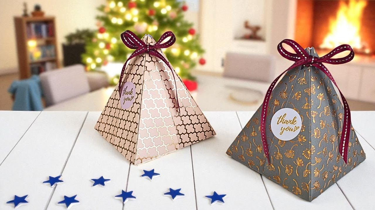 Полезные идеи оригами * Креативная бумажная коробка для подарков