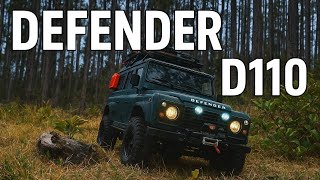 Defender D110 in Action | Off-Road 4x4 Meadow Trail Driving