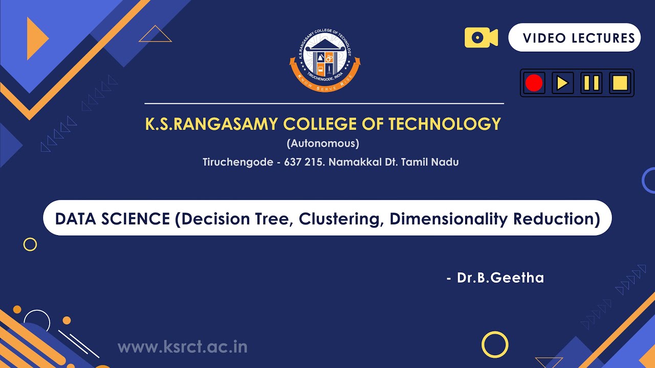 DATA SCIENCE (Decision Tree, Clustering, Dimensionality Reduction ...
