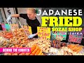 Behind the counter at a local japanese fried food sozai shop