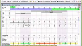 protel hotelsoftware Reservations with the room type plan