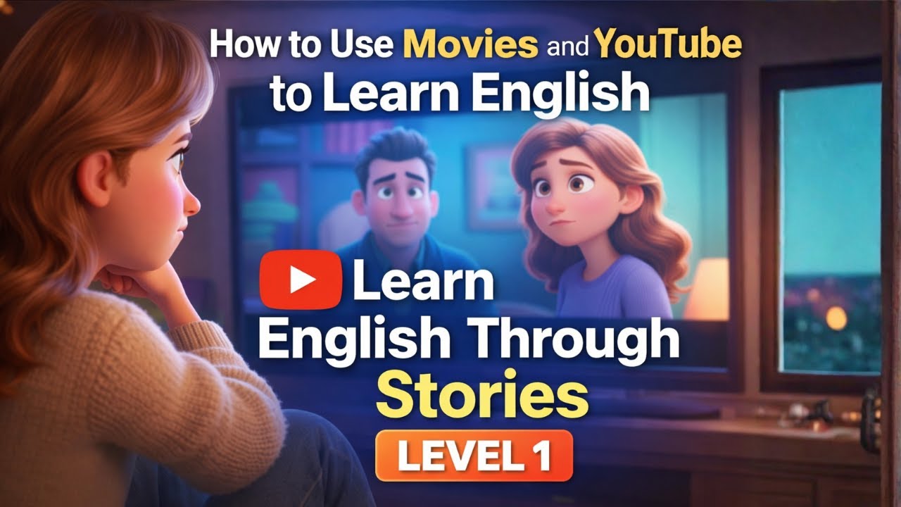 How to Use Movies and YouTube to Learn English II Learn English through Stories Level 1