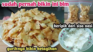 DARI SISA NASI ,JADI KERIPIK YANG BIKIN KETAGIHAN GURIH,KERIPIK SISA NASI,BISA DI JUAL