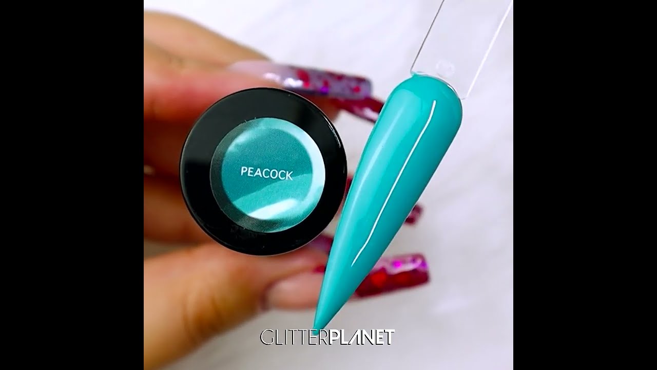 Deep Teal 'Peacock' Gel Polish | Glitter Planet