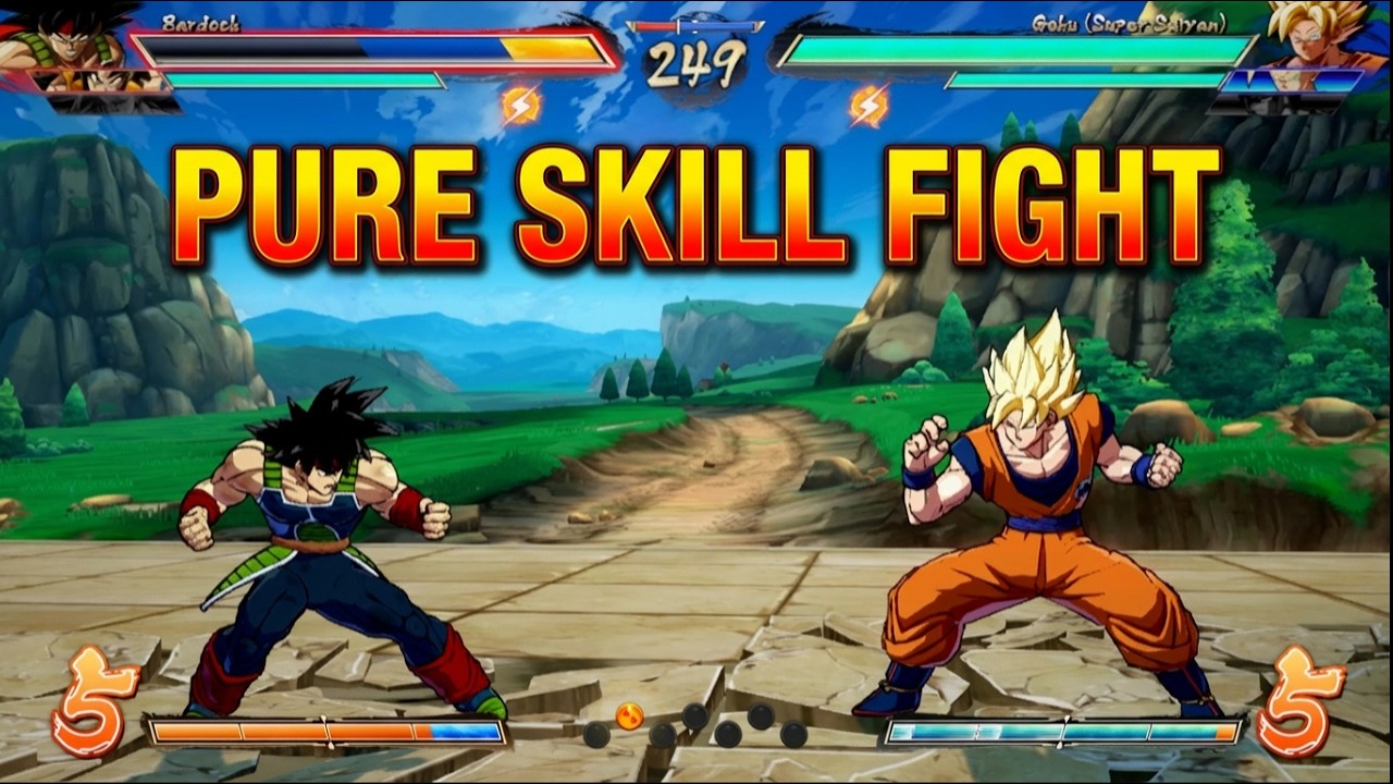 Bardock vs Goku Super Saiyan – INSANE COMBO FIGHT! Dragon Ball FighterZ
