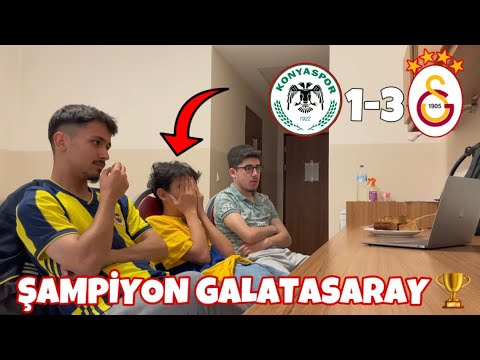 FANATİK FENERLİLER GALATASARAYIN ŞAMPİYONLUK MAÇINI İZLERSE… [Konyaspor 1-3 Galatasaray]