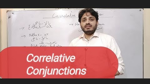 Correlative Conjunctions | By Syed Ali Raza Kazmi