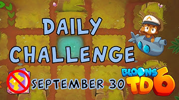 Bloons TD 6 Daily Challenge | Facial Hair Only | No Hero No MK No Powers Used | September 30 2022