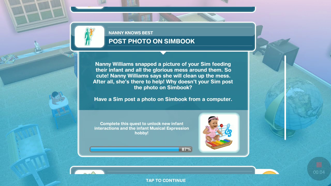 SIMS FreePlay Nanny Knows Best Quest Post Photo on Simbook YouTube