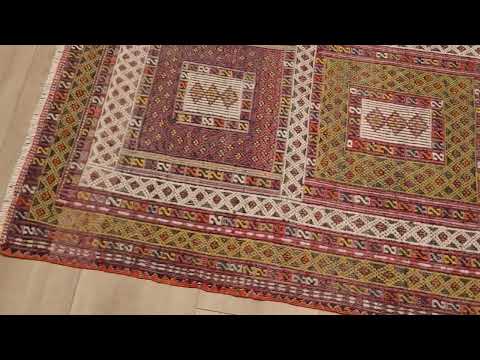 El Dokuma Anadolu Desenli Yeşil Sandık Eskisi Helvacı Cicim Kilim inceleme videosu kapak görseli