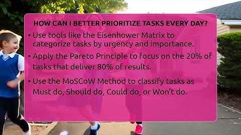 How Can I Better Prioritize Tasks Every Day? - The Personal Growth Path