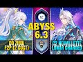 C0 Zibai F2P (2 Cost) x C2 Neuvillette Taser | Spiral Abyss 6.3 | Floor 12 | 9 ⭐ | Genshin Impact