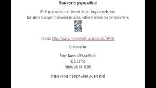 11AM, 7/12/26, St. Mary of the Mount  - 15th Sunday in Ordinary Time.  ASL interpreted.