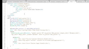 Cara Membuat Halaman Edit Menggunakan Template Bootstrap