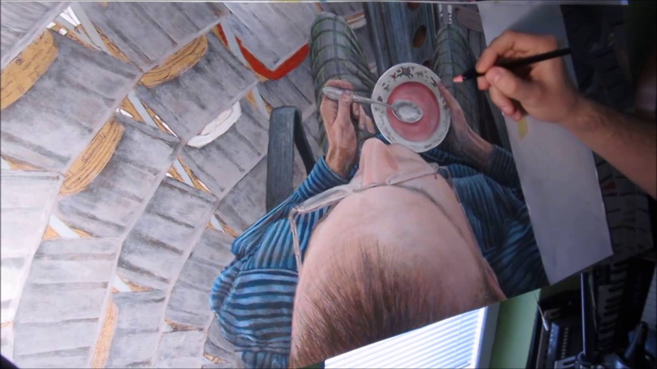 Time-lapse surreal painting by Krzysztof Polaczenko