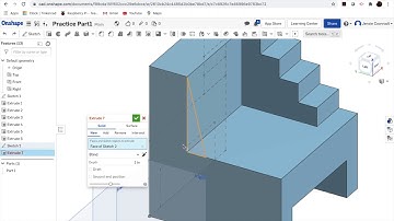 OnShape Tutorial 2 - Extrusion and Dimensions Practice