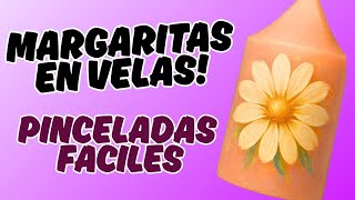  Daisies On Candles  Easy And Decorative Stepbystep Technique ideas