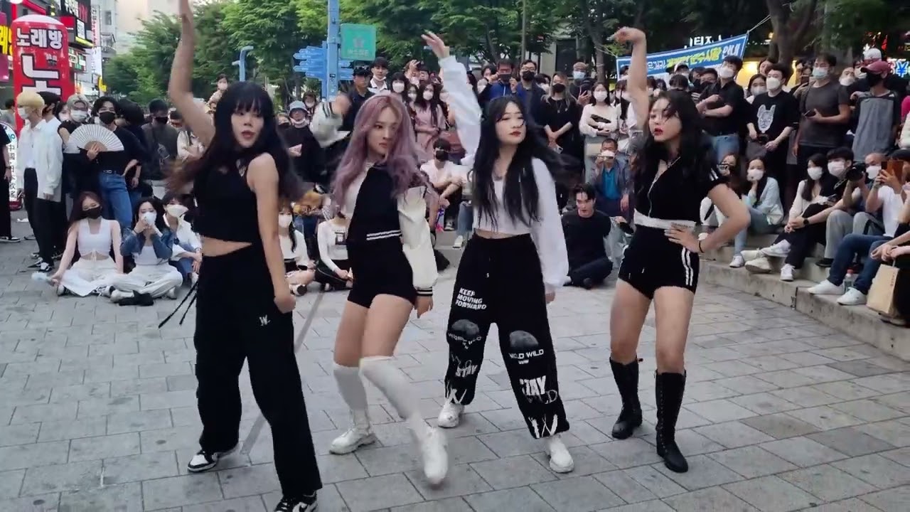 220529 홍대버스킹 포텐(4TEN)_블랙핑크-마지막처럼