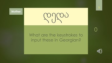 Georgian alphabet for beginners - Lesson 1.6 - ა, ბ, გ, დ, ე - (with sound/pronunciation)