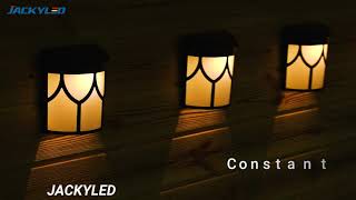 JACKYLED Solar Fence Lights, give a special new look to your backyard, steps