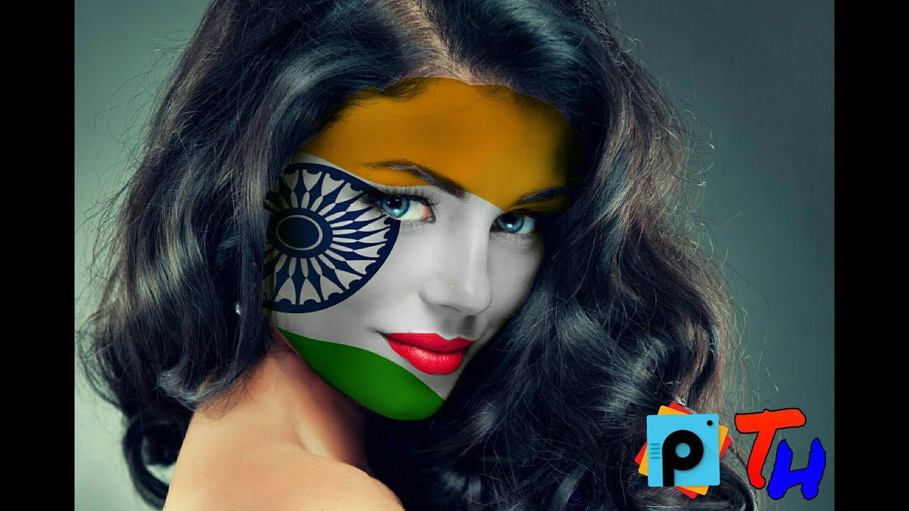 PicsArt Tutorial : Face Paint | How to Paint National Flag onto a Face | Tutorial Centre