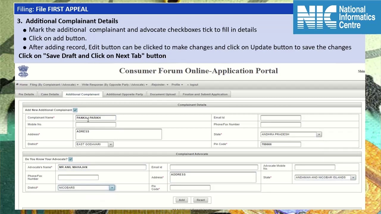 Step by step EFILING First Appeal in Coumers courts YouTube