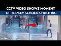 Turkey School Shooting | CCTV Captures Turkey School Shooting: 16 Injured in Shocking Attack