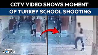 Turkey School Shooting Cctv Captures Turkey School Shooting 16 Injured In Shocking Attack
