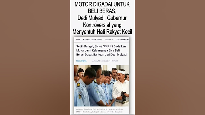 MOTOR DIGADAI UNTUK BELI BERAS, Dedi Mulyadi:Gubernur Kontroversial yang Menyentuh Hati Rakyat Kecil