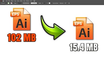 QUICK Problem Fix! How To Reduce EPS File Size In Adobe Illustrator.