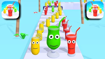 Juice Run #9 All Levels Gameplay iOS,Android Handcam