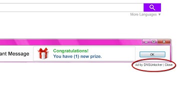 How do I remove "Ads by DNSUnlocker" pop up virus (DNS Unlocker removal)