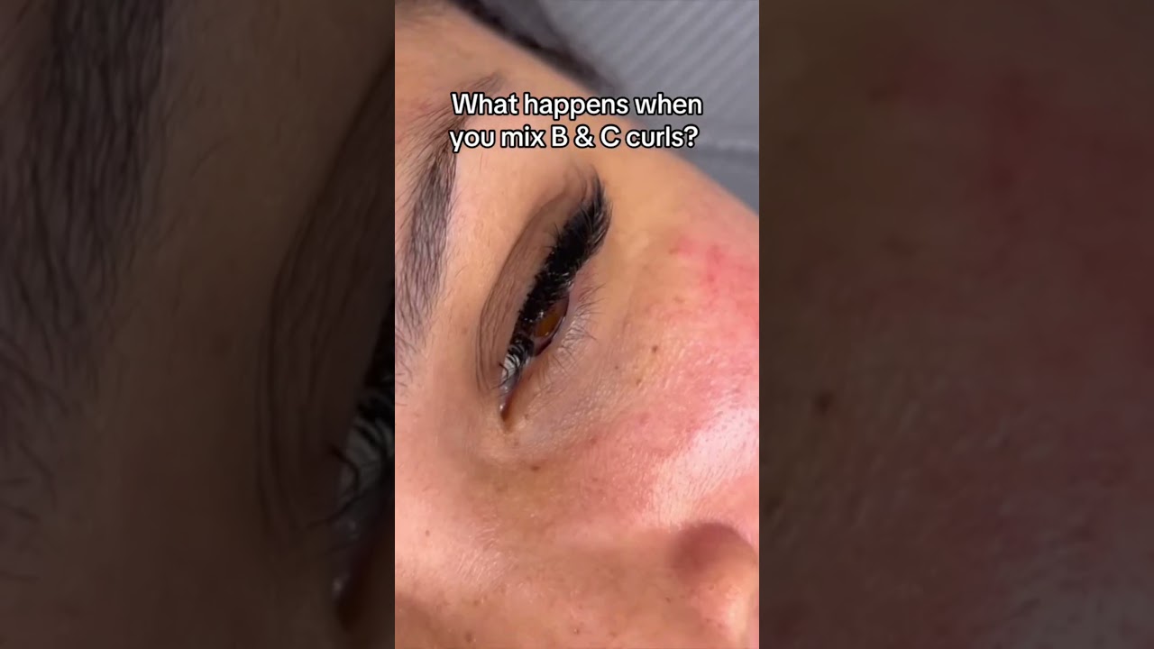 Can You Mix Lash Curls in an Eyelash Extensions Set? #shorts #youtubeshorts