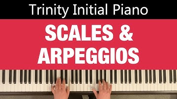 SCALES | TRINITY Initial Piano 2021 - 2023