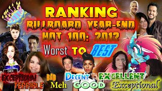 Ultranatic Presents - Ranking The Billboard Year-End Hot 100 2012 Worst To Best