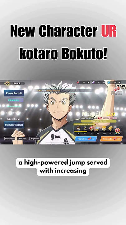 You can't miss UR Kotaro Bokuto! 😱 #haikyuu #giochimobile #volleyball #games #mobilegaming #anime #