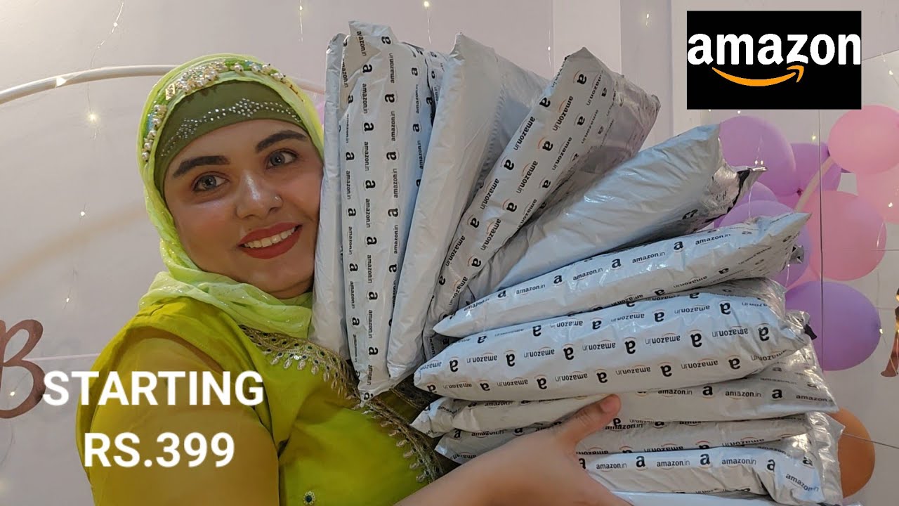 AMAZON DRESS MATERIAL SHOPPING REVIEWAFSHA AARZUTHE