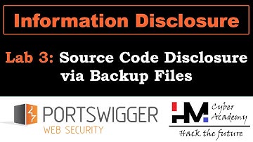 Information Disclosure 3 | Source Code Disclosure via Backup Files #portswigger